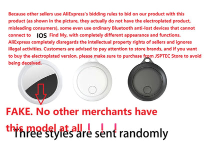 JSPTEC Air tag Bluetooth GPS Trackers IPX 5 Waterproof Sport Tracking Find My Elderly Kids Pets Available Mini Finders For IOS