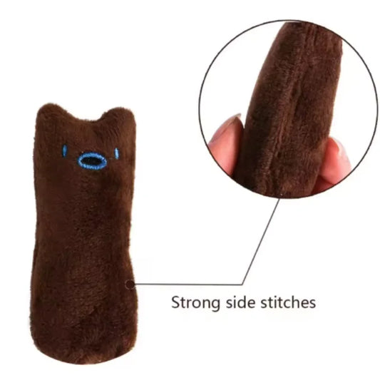 Teeth Grinding Catnip Toys Funny Interactive Plush Cat Toy Pet Kitten Chewing Vocal Toy Claws Thumb Bite Cat mint For Cats