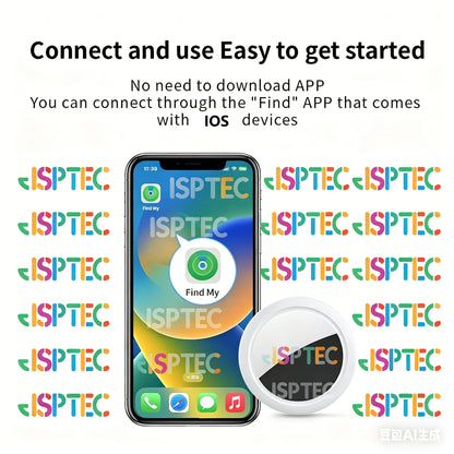 JSPTEC Air tag Bluetooth GPS Trackers IPX 5 Waterproof Sport Tracking Find My Elderly Kids Pets Available Mini Finders For IOS