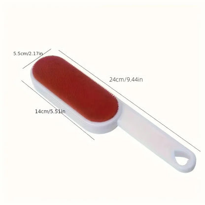 Self-cleaning Lint Sticking Roller 2 Sides Dedusting Brush Pet Hair Remover Brush Removing Dog Cat Hair from Sofa Carpet Clothes