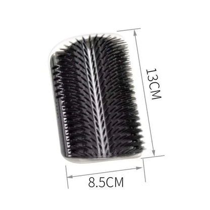 Cat Scratcher Massage Comb - Corner Scratching Brush with Catnip, Pet Deshedding Comb for Hair Removal, Grooming